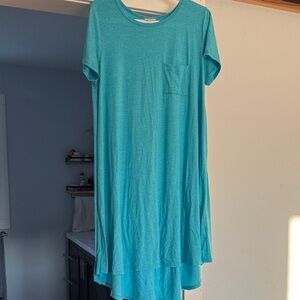 LuLaRoe Teal Midi Dress